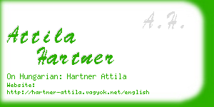attila hartner business card